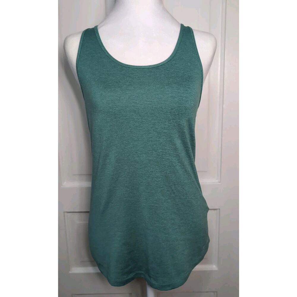 Patagonia Green Activewear Tank Top Cross Back Teal Women's S Beach Yoga(1139)
